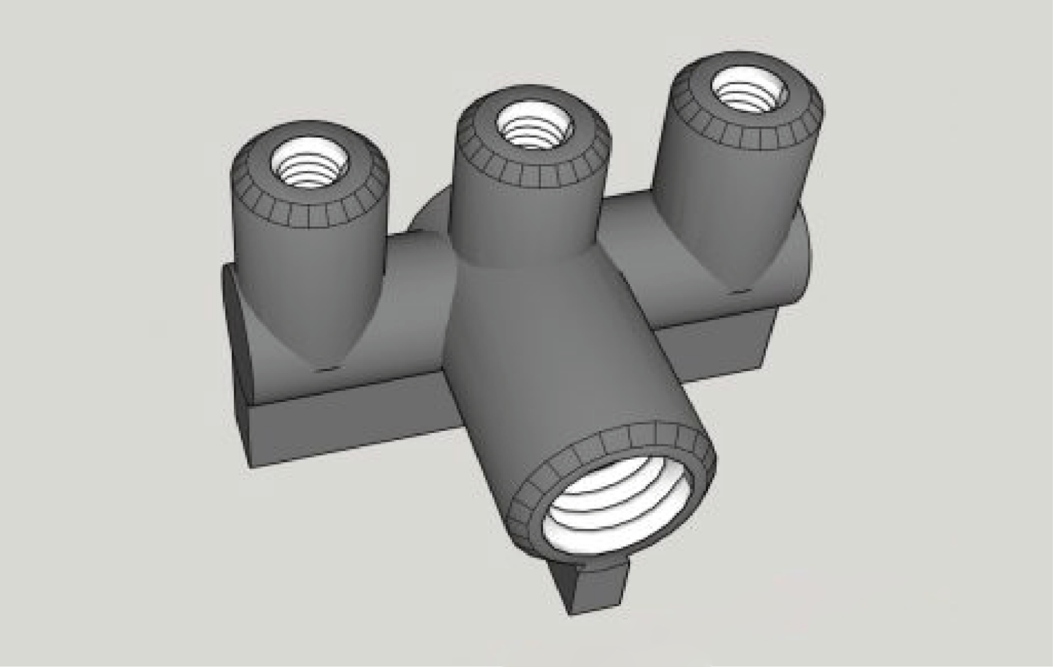 Ventilblock (3D-Druck optimiert)